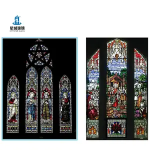 Tiffany Glass Art Works Church Windows Doors Dome Wall Decorations DIY Mosaic Tiles Stained Glass