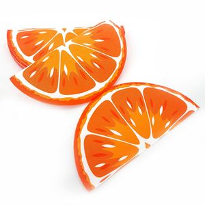 Printed napkins, half-circle <b>orange</b>-shaped irregular colored square napkins, party napkins, virgin wood pulp disposable <b>paper</b> - Product Image 3