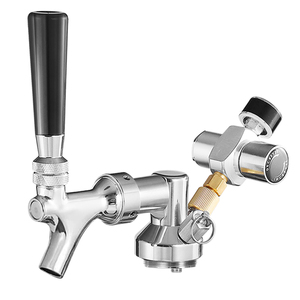 Fusto nero opaco da 3,6 litri con rubinetto per birra regolatore Co2 strumento per birra artigianale Homebrew per Bar Party - Product Image 2