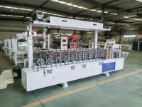 Machine automatique de profilage du bois à haute efficacité, machine de laminage à chaud à colle PUR pour les profilés en PVC, MDF et bois