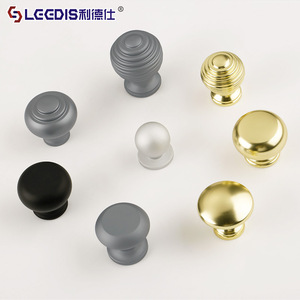 LGEDIS Cabinet <b>Knobs</b> Round Aluminum Alloy Minimalist Furniture Hardware Handles for Drawer Door Cabinet - Product Image 2
