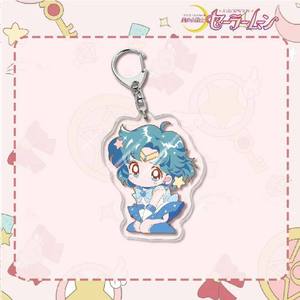 Porte-clés Anime <span class=keywords><strong>Sailor</strong></span> <span class=keywords><strong>Moon</strong></span> Tsukino Usagi Tsukino Usagi Accessoires périphériques Sac à dos étudiant Porte-clés en acrylique - Product Image 5