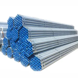 Huge inventory ASTM A53 Zinc Coated Gr.A Gr.B Gr.C Q195 Q235 Q345 scaffolding Iron galvanized steel pipe tube