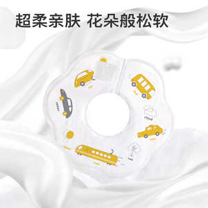 Baby Bibs Apple Shaped Screen Printing 0-12 Months Anti Drool Feeding Accessory - Product Image 3