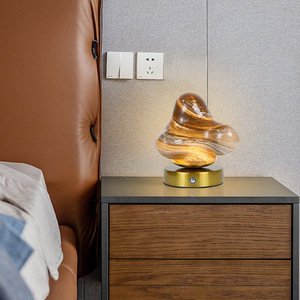 Lámpara de Mesa de Estrella de Mar de Diseño Creativo Sofisticado, Lámpara Colgante Decorativa para Dormitorio, Mesita de Noche, Estudio, Bar y Sala de Estar - Product Image 2