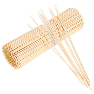 Eco- มิตรยาวบางรอบคมshashlikไม้ไผ่เสียบ - Product Image 1