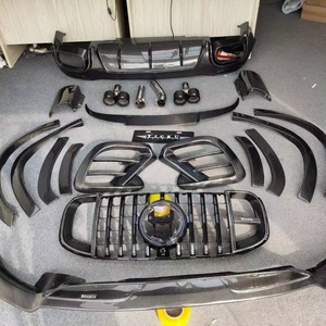 Kit carrosserie en fibre de carbone pour <span class=keywords><strong>Mercedes</strong></span>-Benz <span class=keywords><strong>GLS</strong></span> SUV 19-23, nouveau style B, lèvre avant, aileron supérieur, pare-chocs pour <span class=keywords><strong>GLS</strong></span> - Product Image 6