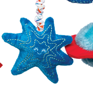 Cordon élastique en spirale sur le thème de l'espace suspendu étoiles en peluche ronde terre et lune pendentif bébé-jouet puzzle sûr jouet fusée jouet pour enfants - Product Image 4