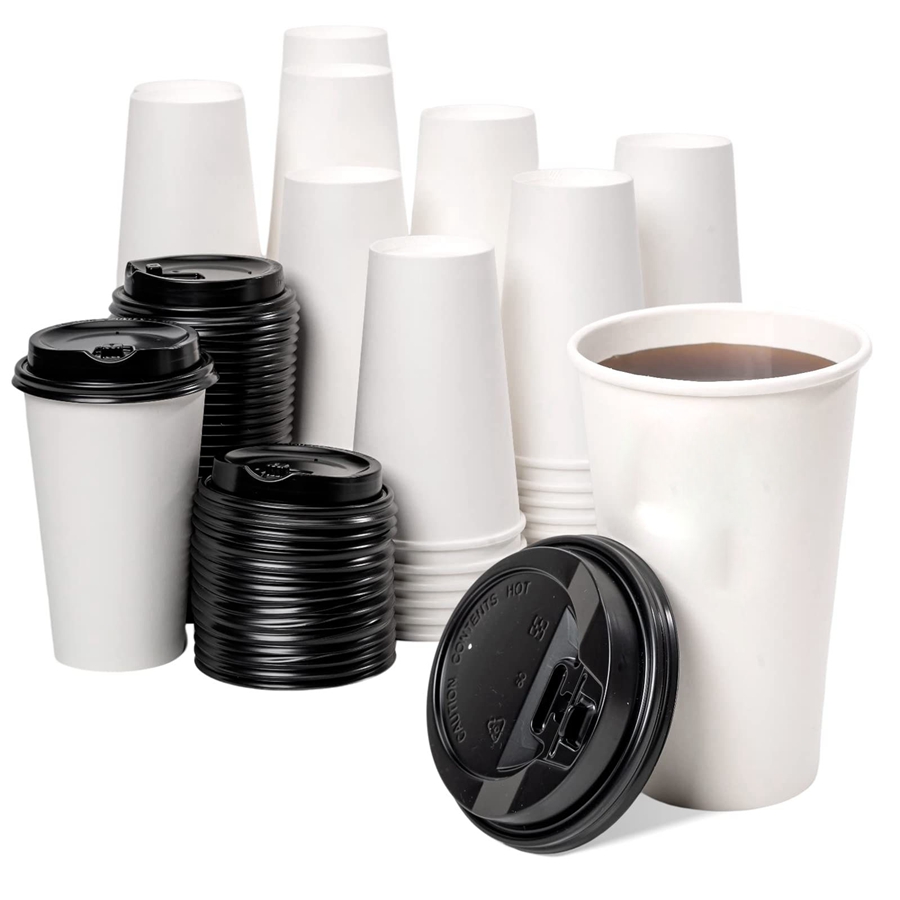 Custom Various Sizes Color Printing Disposable Paper Cup Take Away Coffee Packaging Paper Cups