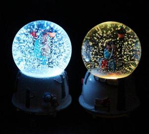 Hộp Nhạc Hình Đôi Quả Cầu Tuyết Với Bông Tuyết Quả Cầu Pha Lê Lãng Mạn Quả Cầu Tuyết Phát Sáng Quà Tặng Tình Yêu Ngày Valentine - Product Image 6