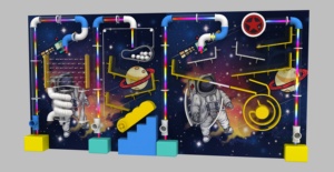 Juego Interactivo de Ciencia con Tubos de Aire para Interiores con Pared de Pelotas - un Divertido <span class=keywords><strong>y</strong></span> Educativo Juego de Pared para Niños - Product Image 4