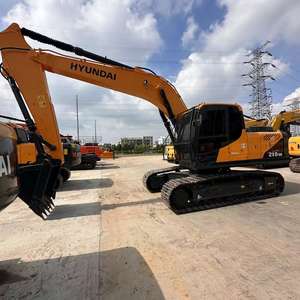 Excavadora de ruedas Hyundai 210 usada de Corea, excavadora sobre orugas hidráulica de 21 toneladas, excavadora de ruedas Hyundai 21 150 220, precio barato - Product Image 4