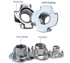 <span class=keywords><strong>Insert</strong></span> fileté en acier au carbone DIN1624 à quatre griffes pour panneaux de <span class=keywords><strong>bois</strong></span>, offrant une forte force anti-éjection - Product Image 5