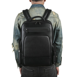 Men's <b>Backpack</b> <b>Large</b> Capacity 36-55L Solar Charging Business Travel Solid Color Soft Handle Interior Zipper Pocket - Product Image 2