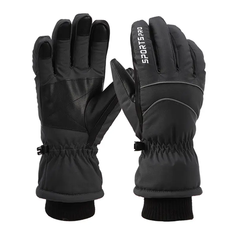 Factory Wholesale High Quality Winter Ski Gloves Waterproof Cold-proof Thickened Outdoor Sports Warm Cycling Gloves
