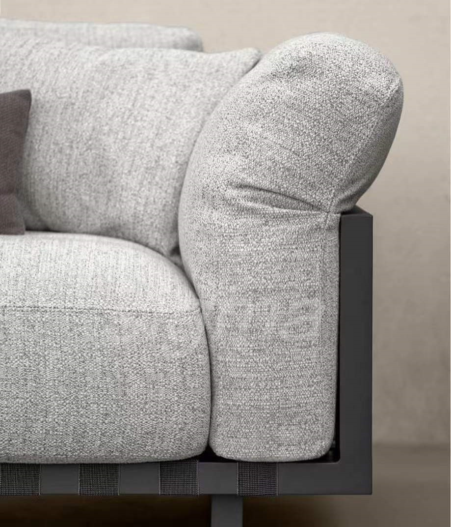 Aluminum patio outdoor furniture garden set factory wholesaler sofa modular metal beach chairs with dining set