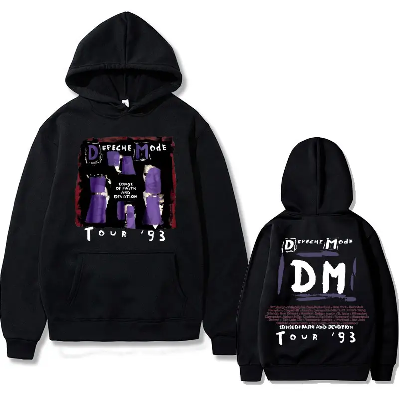 Banda Britânica Depeche Cool Mode Memento Mori Tour 2023 Hoodie Hoodies Oversized Homens Streetwear Masculino Homens Rock Vintage Moletom