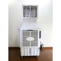 Refroidisseur d'air par évaporation, refroidisseur d'air Portable à poser sur le sol, avec réservoir d'eau de 110l, 1800 cm h