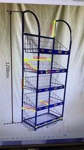 5 Đặt Dây Kim Loại Giỏ Kẹo Khoai Tây Con Chip Giá Đồ Ăn Nhẹ Hiển Thị Đứng Cho Thị Trường - Product Image 4