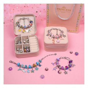 Wholesale Bulk Charm Bracelet Making Kit DIY Jewelry Supplies with Stainless Steel <b>Beads</b> and Fashion Accessories - Product Image 1