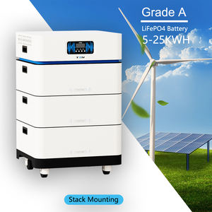 Inverter hibrida 50kWh 100kWh dengan baterai 51.2V 200ah Lifepo4 monitor layar sentuh kelas militer ESS untuk kekuatan tenaga surya rumah - Product Image 1