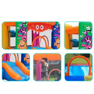 Bác Sĩ Cá Heo Quái Vật Nhà Bị Trả Lại Giá Rẻ Giá <span class=keywords><strong>Inflatable</strong></span> Nhà Bouncy Cho Trẻ Em <span class=keywords><strong>Mini</strong></span> Bouncy Lâu Đài Trả Lại Trượt Với Blower - Product Image 5