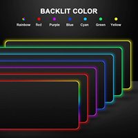 Tapis de souris personnalisé étendu Tapis de souris RGB Gaming Color Paper Box Durable Heat Transfer Rubber Non Slip Mouse Wrist Pad Rohs Ce