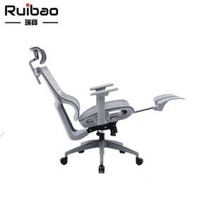 Silla ergonómica de oficina con reposapiés, cómoda y transpirable, espalda ajustable - Product Image 1