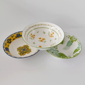 Phong Cách Gốm Bát Hoa Mô Hình Hình Học Nhà Ăn Bộ Đồ Ăn Thực Phẩm An Toàn Bền Nhà Bếp Phục Vụ Các Món Ăn - Product Image 2