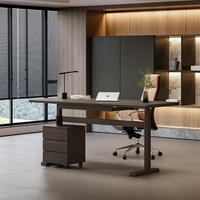 Tables de bureau multifonctionnelles sur mesure, bureau ergonomique à hauteur réglable, design moderne, bureau en bois massif