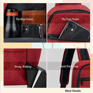 Sac de taille en polyester imperméable à l'eau de style chaud avec fermeture à glissière Logo personnalisé Prix compétitif pour hommes et femmes. - Product Image 3