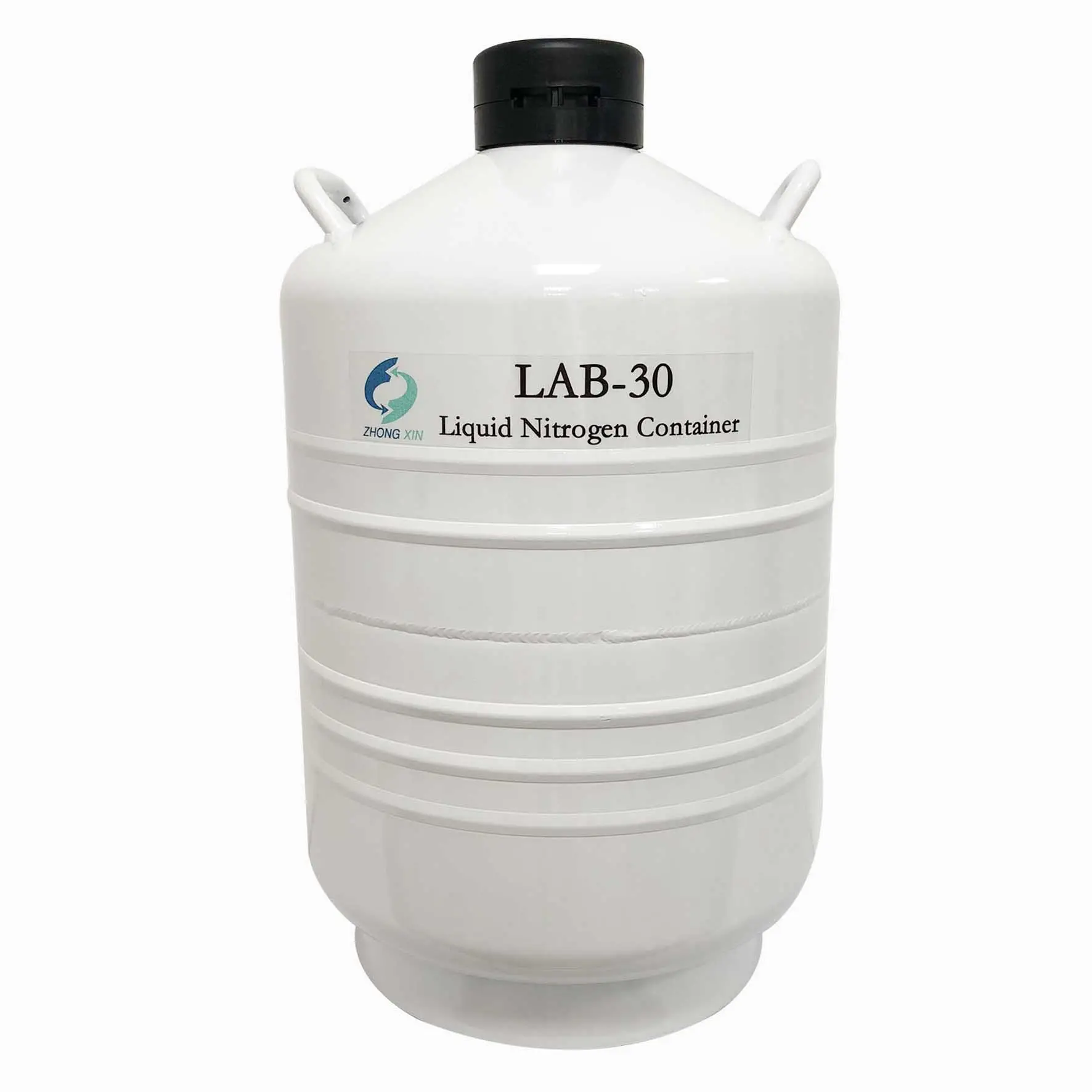 新製品液体窒素容器に液体窒素を追加