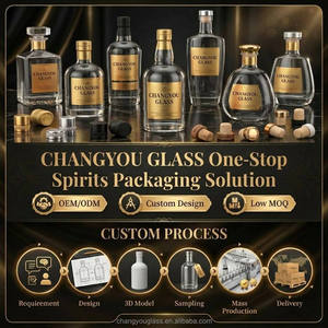 Vente en gros usine – Bouteille de whisky en verre transparent de grande capacité (750 ml, 1 L) avec logo personnalisé en relief pour brandy, <span class=keywords><strong>XO</strong></span>, liqueur – Approvisionnement en vrac - Product Image 6