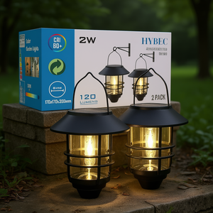 Lampes solaires de jardin HYBEC 2W 120 lumens, éclairage extérieur, lot de 2 - Product Image 3