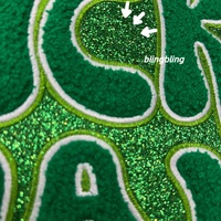 Patch décoratif brodé en sequins en PVC thermocollant Lucky Clover SnowNeil pour vêtements