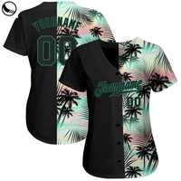 Maillot de baseball rétro unisexe au design original, en maille polyester respirante, col en V, sweat-shirt avec logo et numéro brodés