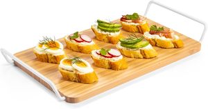 High Quality Foldable Anti-Slip Bamboo Chopping Board and Tray 36x22cm Dishwasher Safe Eco-Friendly - Product Image 4