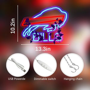 Letrero de Neón de Fútbol Americano Buffalo, Luz LED de Neón para Decoración de Pared, Cuarto de Hombre, Oficina, Bar, Pub, Sala de Juegos - Product Image 3