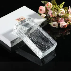 Brand New High Quality Fire Rated Building Glass Blocks Orange Peel Glass Brick For Home Office