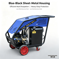 Nettoyeur haute pression électrique 110V 3kW, mobile, industriel, chariot à 4 roues, corps en acier inoxydable, garantie 1 an, vente en gros
