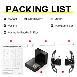 Levas de cambio magnéticas de fibra de carbono TDD para Volkswagen VW Golf MK8 GTI Golf R Polo, levas de cambio para volante - Product Image 5