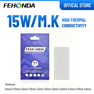 Almohadilla Térmica Adhesiva de Aislamiento, Venta Directa de Fábrica, Placa de Silicona para Baterías, GPU, PCB, 15W/m.k para LED GPU - Product Image 1
