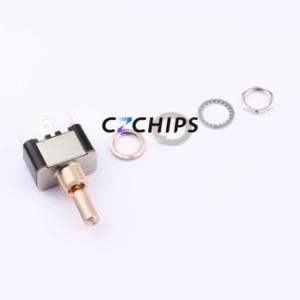 KN3(A)-103-GP-M-RS Toggle Switch Through hole Component (THT)-3P,28x16mm Switch - Product Image 2