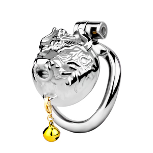 Cage de chasteté masculine en métal avec verrouillage pour pénis, pour hommes, avec ceinture en cuir PU et anneau de <span class=keywords><strong>boule</strong></span> - Product Image 4