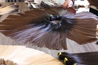 Cheveux vierges vietnamiens lisses en trame - Couleur marron Qualité supérieure Brillance naturelle sans perte de cheveux Taille personnalisée OEM/ODM