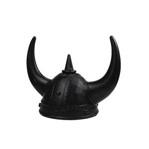 Topi Setan Helm <span class=keywords><strong>Viking</strong></span> dengan Tanduk Pesta Karnaval Dewasa Plastik Custom - Product Image 1