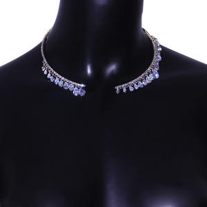 Collar De Diamantes en forma De gota De agua para mujer, joyería De moda para novia, colgante De cristal, <span class=keywords><strong>Gargantilla</strong></span> - Product Image 5