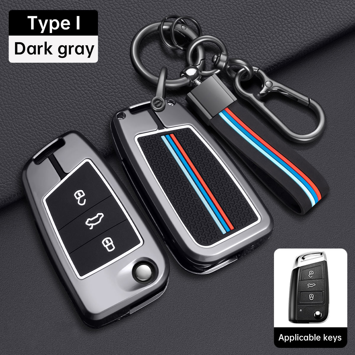 Couleur du pistolet de type I + boucle de corde en silicone