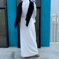 Robe de couleur unie à manches évasées, grande taille, Cardigan Abaya de luxe, Kimono marocain, dubaï, robes musulmanes, Khimar Jilbab, 2022