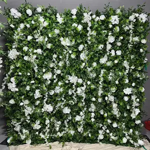 Màu tím hoa oải hương nhân tạo tường hoa mùa hè trang trí tiệc Fuchsia hoa tấm nền đám cưới Hoa Tấm tường trang trí